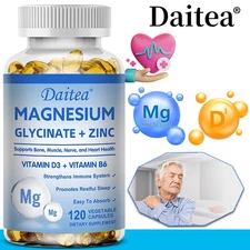 Magnesium glycine+zinc capsules-maintain calm-relaxation-improve sleep quality