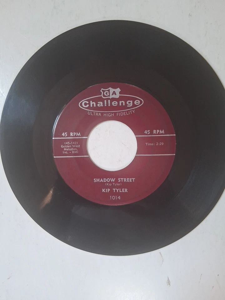 45 RPM Rockabilly Kip Tyler She Got Eyes/Shadow Street Challenge VG - Image 3 of 4