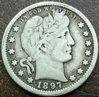 US 1897 Barber Quarter  **