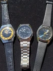 Vintage Lot of 3 Seiko Automatic Non-Running Men's Watches     *2