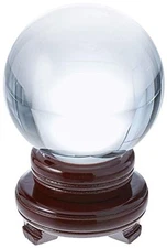 Amlong Crystal New Clear Crystal Ball Sphere Asian Quartz 80mm (3 inch Diameter)