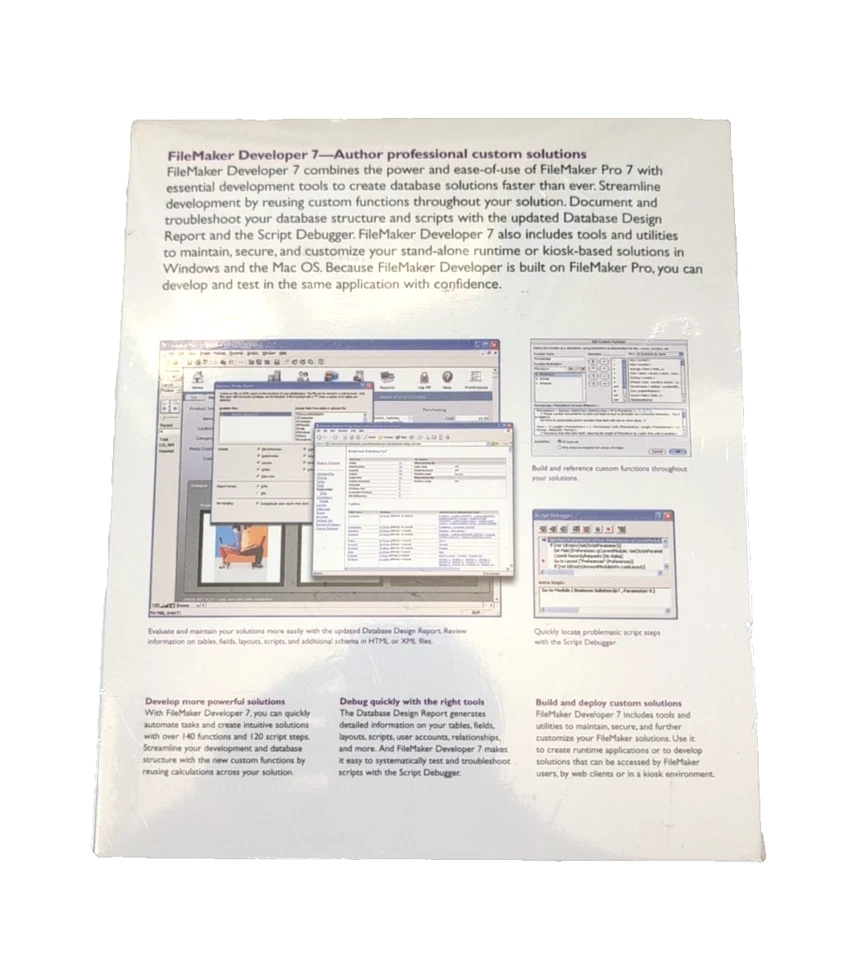 FileMaker Developer 7 Retail Full Version Windows Mac Original CD w/ License Key - Image 2 of 4