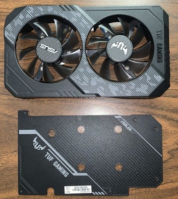 TUF GAMING GEFORCE GTX Dual Fans for GTX graphic cards and backface plate Used