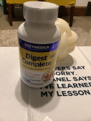 Enzymedica Digest Complete Digest Enzymes Relives Gas/Bloating 180 Caps 04/26