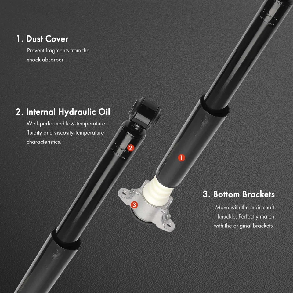 2Pcs Rear Suspension Shock Absorber Assembly w/ Top Mount  for Mazda 6 2018-2021 - Image 3 of 4