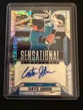 Carter Johnson 2025 Prizm - Sensational Signatures Pulsar Prizm #195/199 - Miami