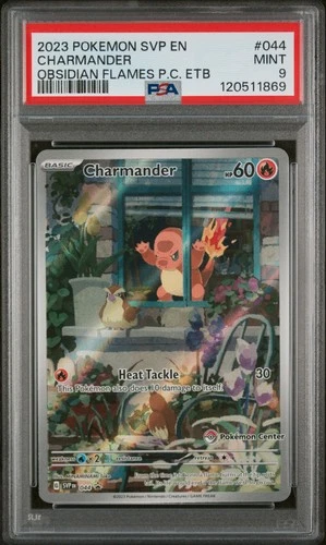 2023 POKEMON SVP EN-SV BLACK STAR PROMO #044 CHARMANDER PSA 9