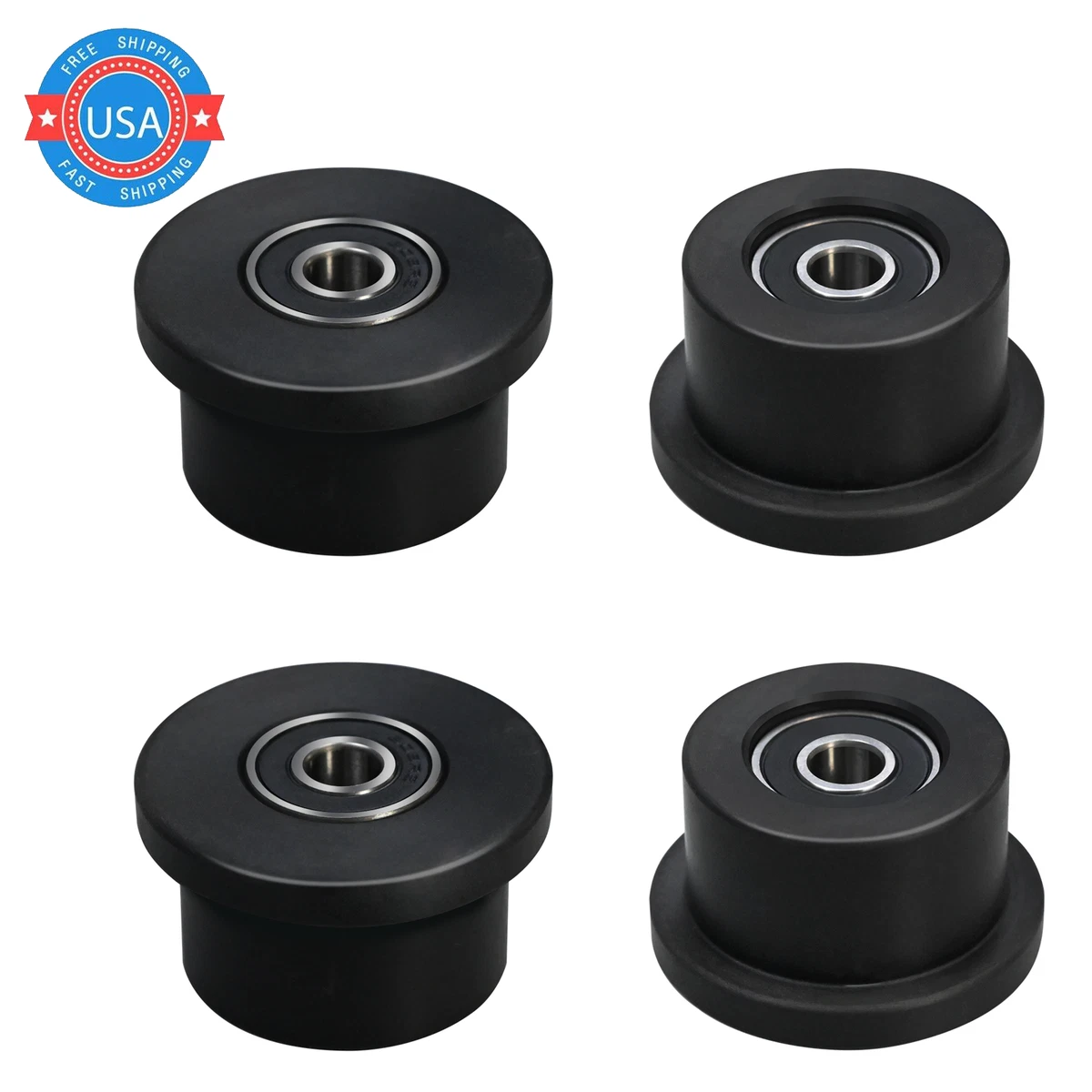 Total Gym Replacement Set of 4 Wheels Rollers for Models 1000