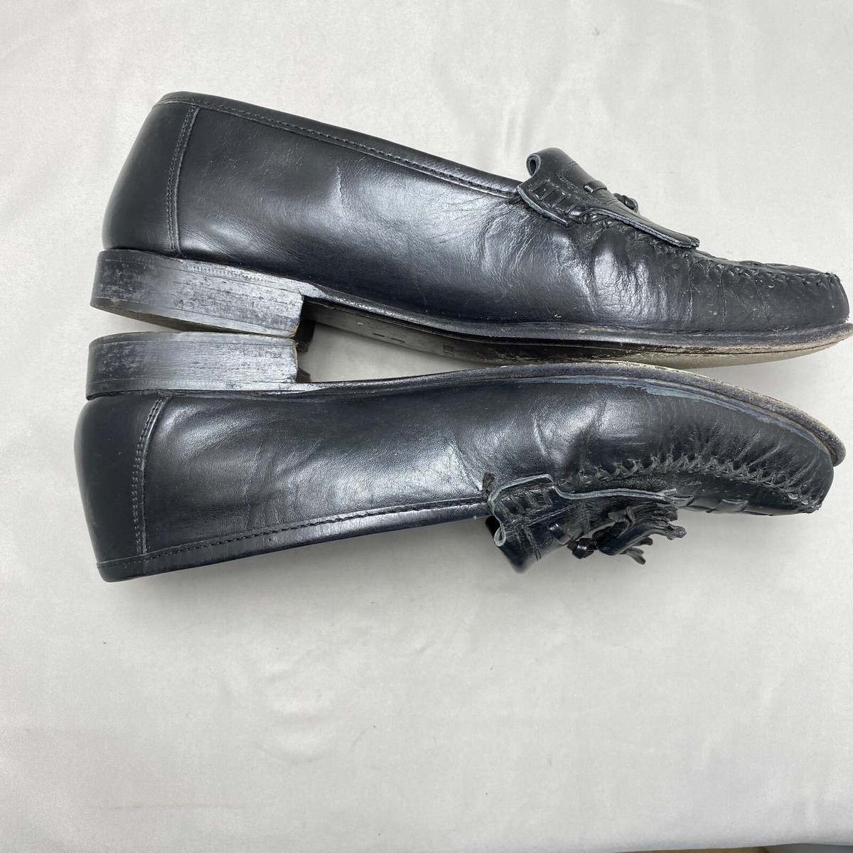 J T BECKETT LOAFERS JT Beckett Loafer Dress Shoes 8 D Black Wingtip Tassels  main image 2