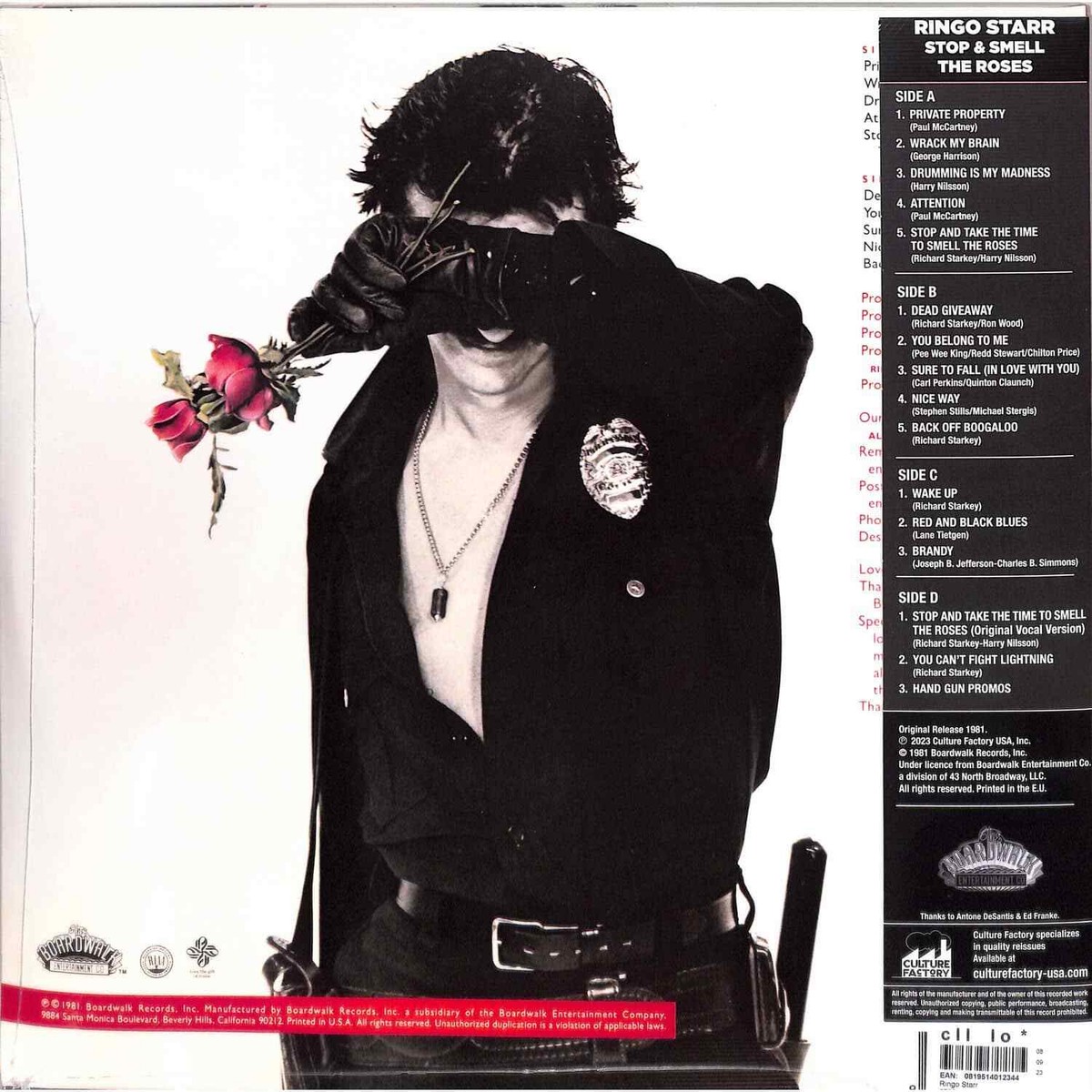 その他 LP Ringo Starr Stop And Smell The Roses CFU01260 Culture Factory USA, /00260 Ringo Starr / STOP AND SMELL THE ROSES (col2LP) / Culture