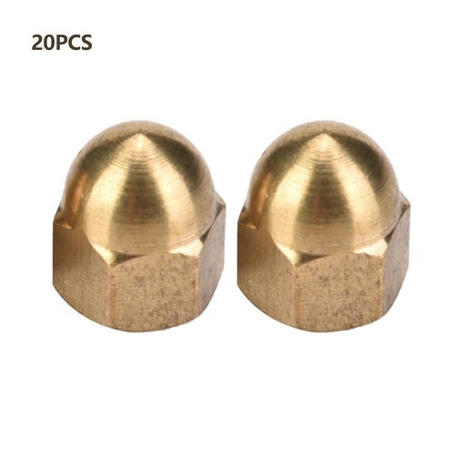 M3-M12 Durable Brass Acorn Nut Kit Dome Head Cap Hex Nuts Set Vehicle Fasteners - Picture 18 of 32