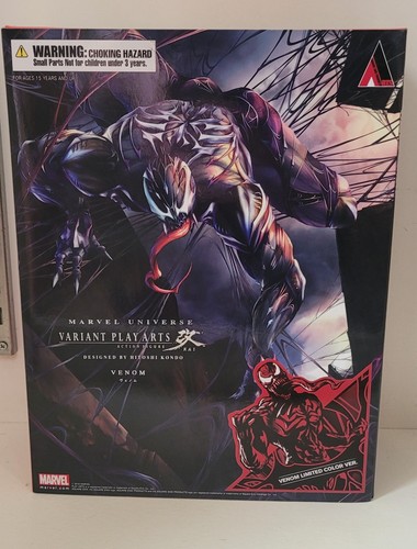 Square Enix Marvel Play Arts Kai Venom & Spiderman Limited Color Variant BUNDLE - Picture 11 of 13