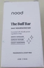 Nood The Buff Bar Fragrance & Soap Free Plant Base Buff Detox Cleanse NEW IN BOX