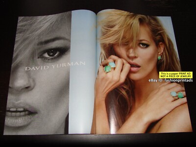 DAVID YURMAN 2-Page PRINT AD Spring 2016 KATE MOSS Mert Alas & Marcus Piggott