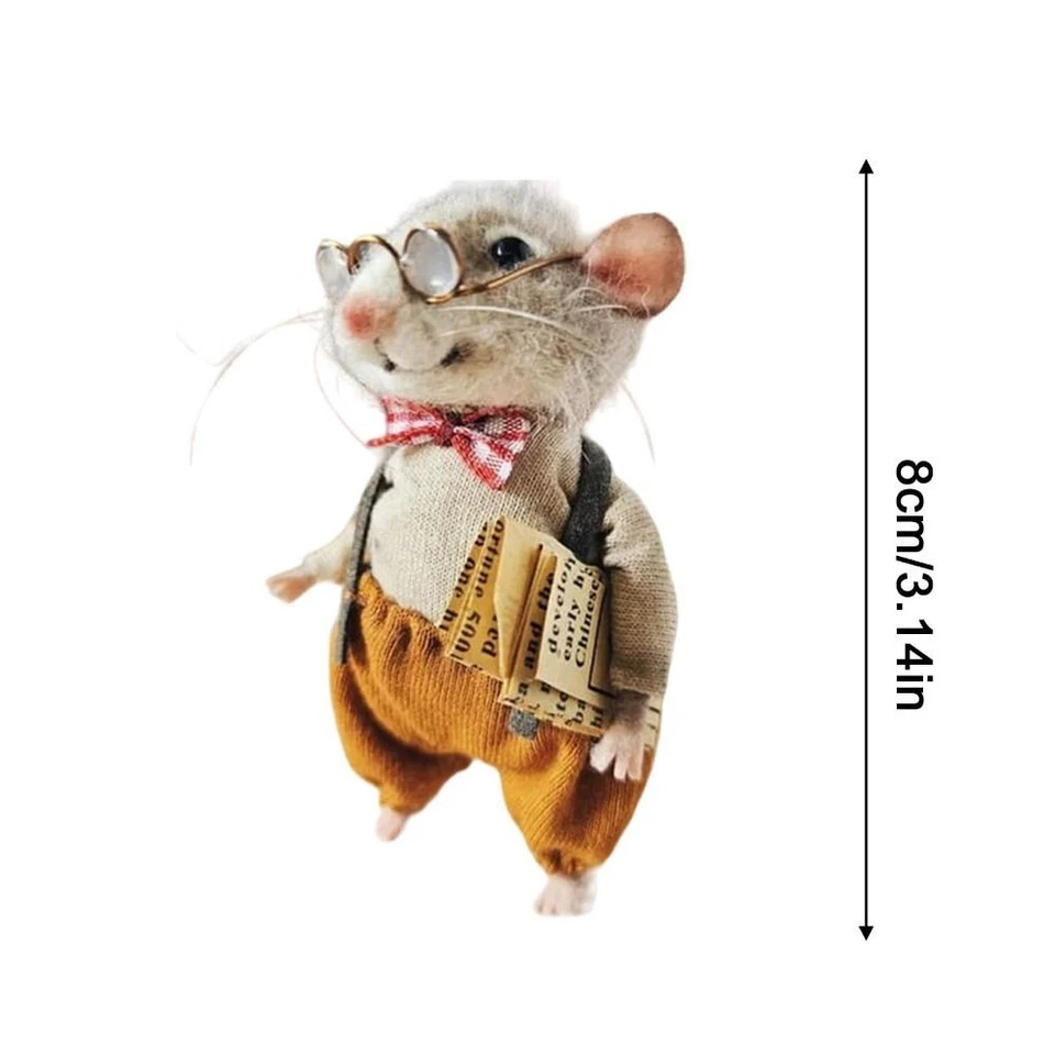 Handwerks dekorationen Niedliche Nadel Filz maus  Für das neue Jahr - Bild 2 von 4