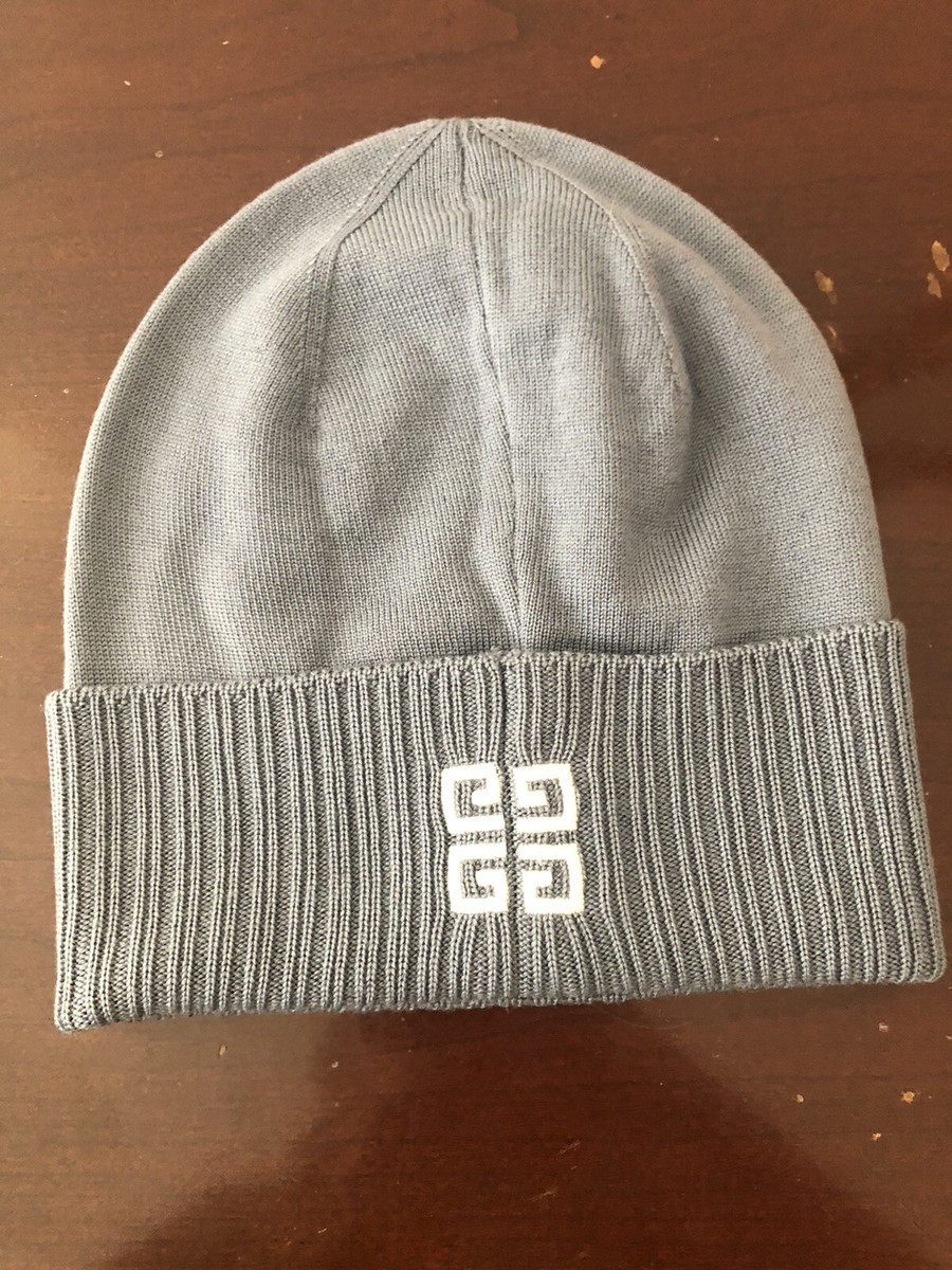 Givenchy Beanie Logo Grey $375 NWT | eBay