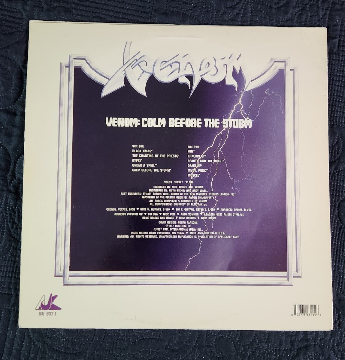 VENOM - Calm Before The Storm (NM) Original 1987 RARE AJK Press