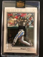 2022 TOPPS ARCHIVES SIGNATURE MAGGLIO ORDONEZ '04 TOPPS AUTOGRAPH WHITE SOX #1/1