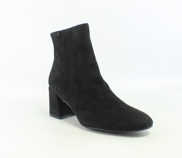 ladies black suede ankle boots