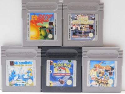 Gameboy Classic GB Pokemon Schlümpfe Pinocchio F-1 Race World Champions Set 5