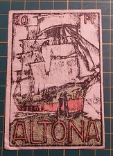 Notgeld Altona 1921, 20 Pfennig, Segelschiff