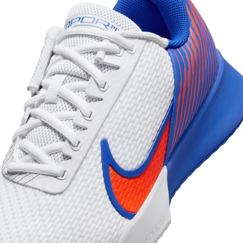 Men Nike Air Zoom Vapor Pro 2 Tennis Shoes Size 12 White Blue Orange DR6191 106 - Picture 11 of 24