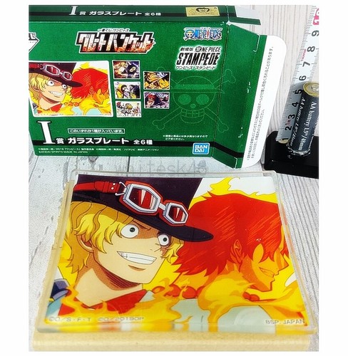 One Piece Stampede Sabo Ace Glass Plate Ichiban Kuji Anime Japan Official 081b Ebay