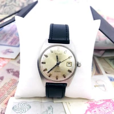 🔹 Armbanduhr Poljot de Luxe 29j Automatik Sowjetische UdSSR Edelstahl Service - Bild 1 von 4