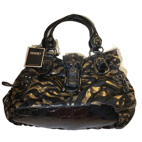 Diophy Studded Leather Backpack. Black | eBay display picture 1
