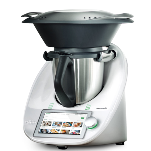 Vorwerk Thermomix TM6 Robot de Cocina con Varoma y Tabla Deslizante de Madera Maciza - Imagen 3 de 4