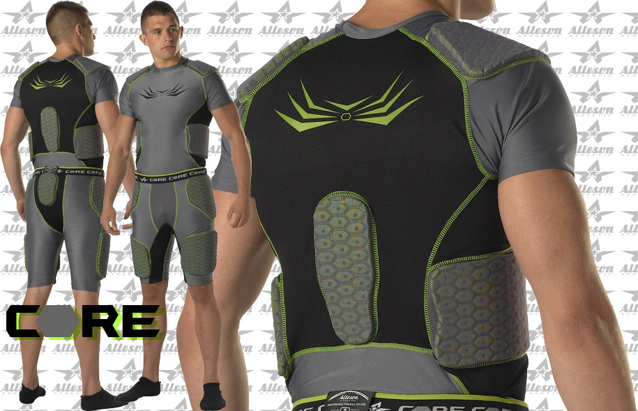Alleson Athletic Core Hexagon Padded Football Shirt BSIPT Adult Mens Sizes
