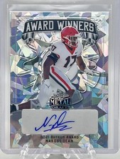 2022 Leaf Metal Draft Nakobe Dean Cracked Ice Award Winner RC Auto 1/25 1stPrint
