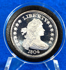 1804 Draped Bust 1 Oz .999 Silver Proof Round 86.95 per troy oz