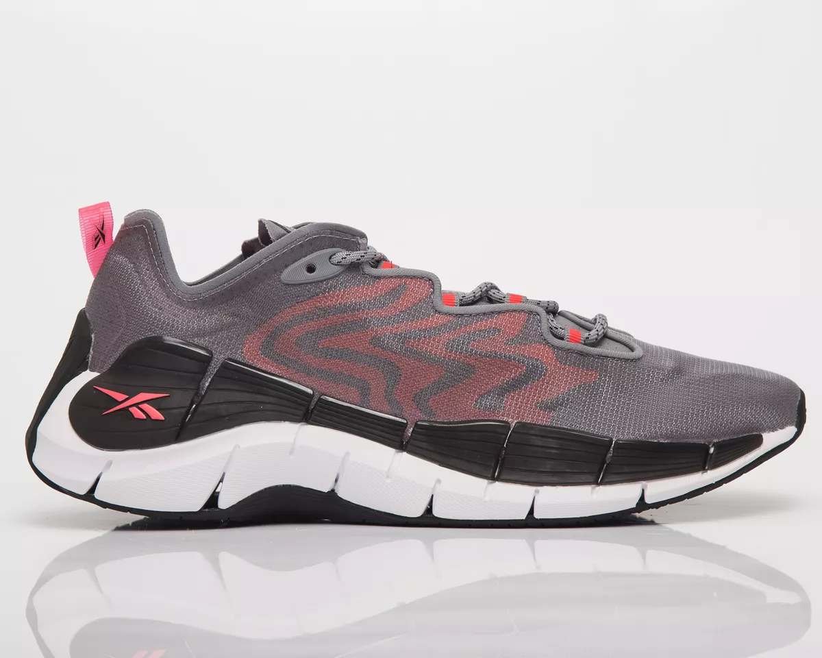 Reebok Zig Kinetica II Homme Gris Noir Sport Course Jogging