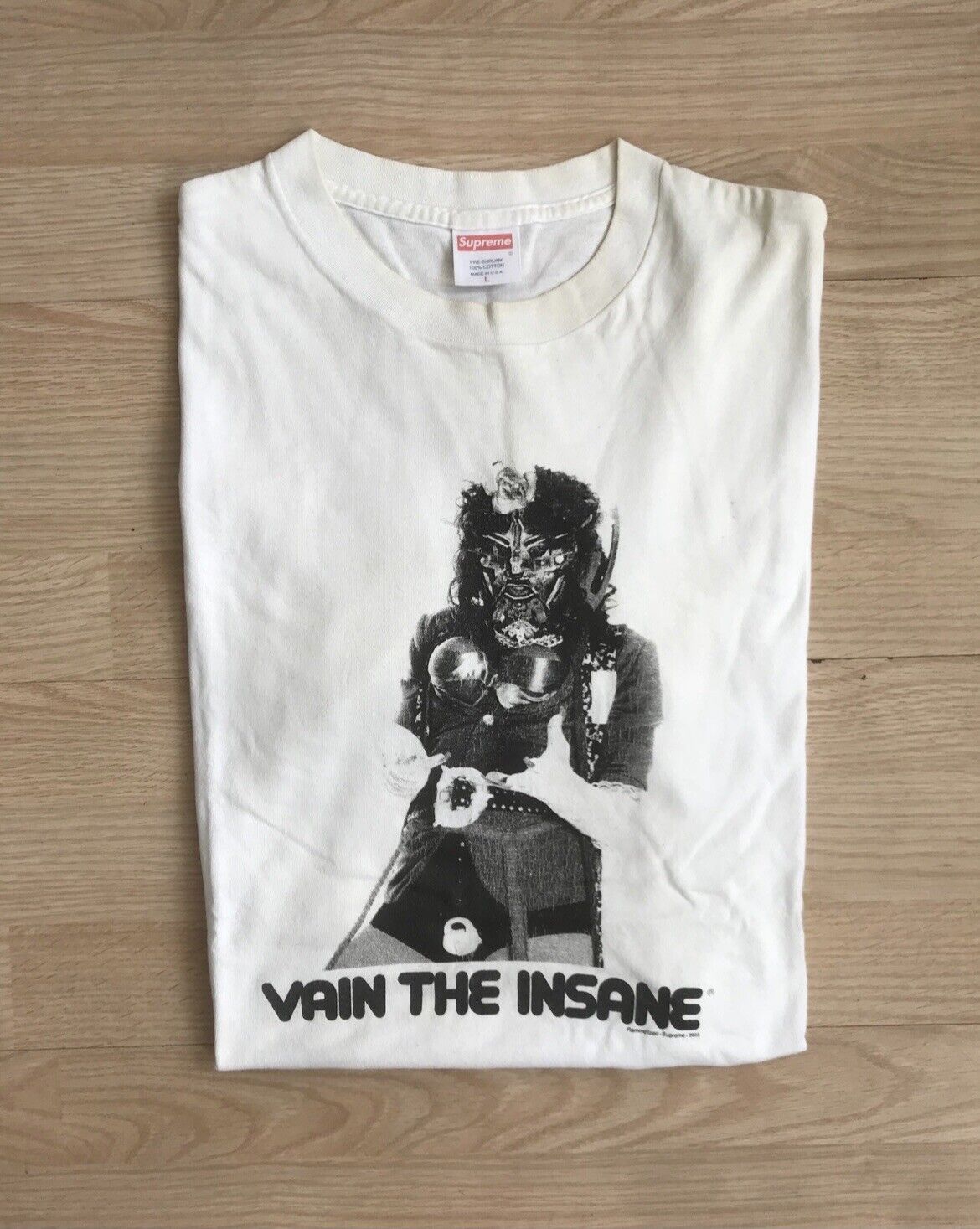 Supreme x Rammellzee 2003 Vain the Insane super rare white large