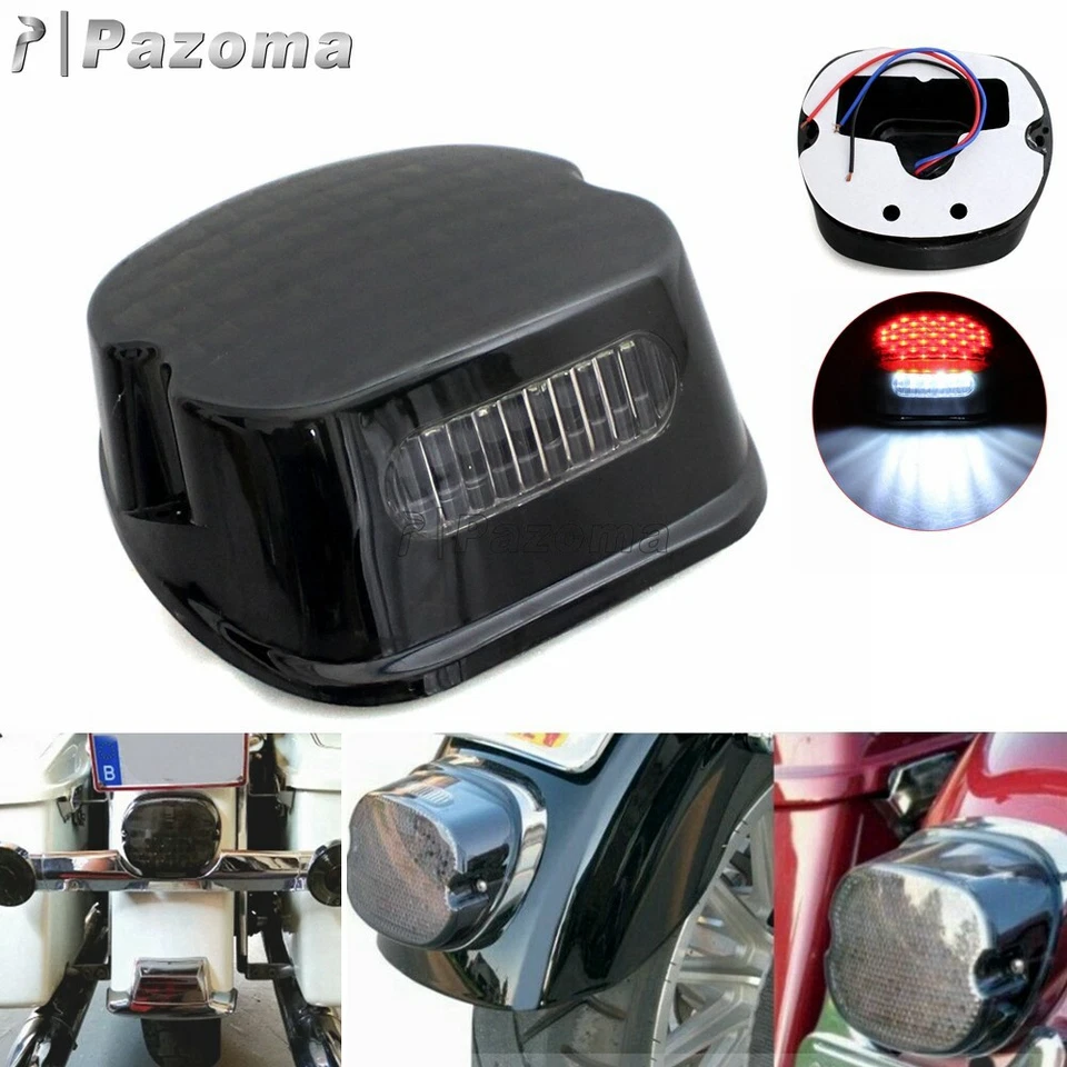 Lente de humo de luz trasera LED de freno trasero LED para Harley-Davidson Dyna Glide FXD Touring Foto 3 de 4