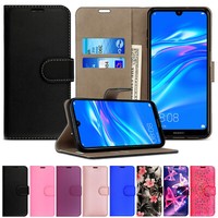 Case for Huawei Y5 Y6S Y6 Y7 2018 2019 Luxury Leather Flip Wallet Stand Cover