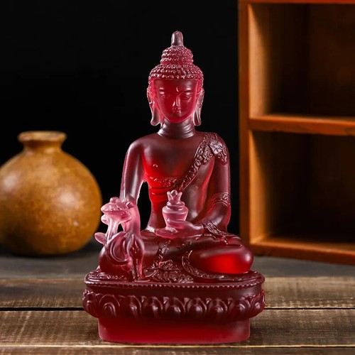 1pc Resin Craft Home Buddha Statue Buddhism Sculpture Zen Decor Decoration - Picture 8 of 13