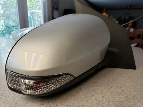 NEW SILVER Right Passenger Mirror Fits 14-19 Toyota Corolla w/Light Power Heated