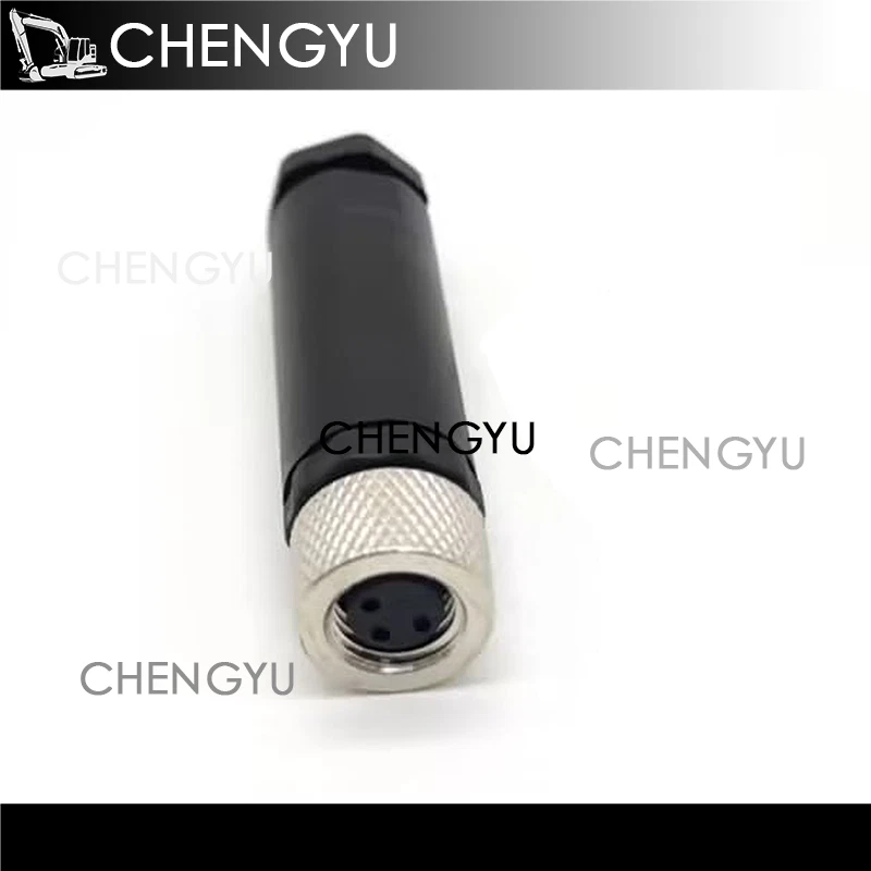 M8 4 & 3 Pin Straight Male/Female Panel Mount Connectors, 12mm, IP67 Rated - Image 4 of 4