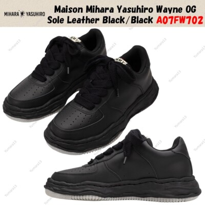 Maison Mihara Yasuhiro Wayne OG Sole Leather Black/Black A07FW702