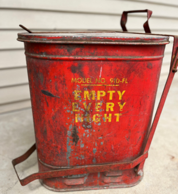 Vintage EAGLE MODEL 910-FL EMPTY EVERY NIGHT Steel Foot Pedal Oil