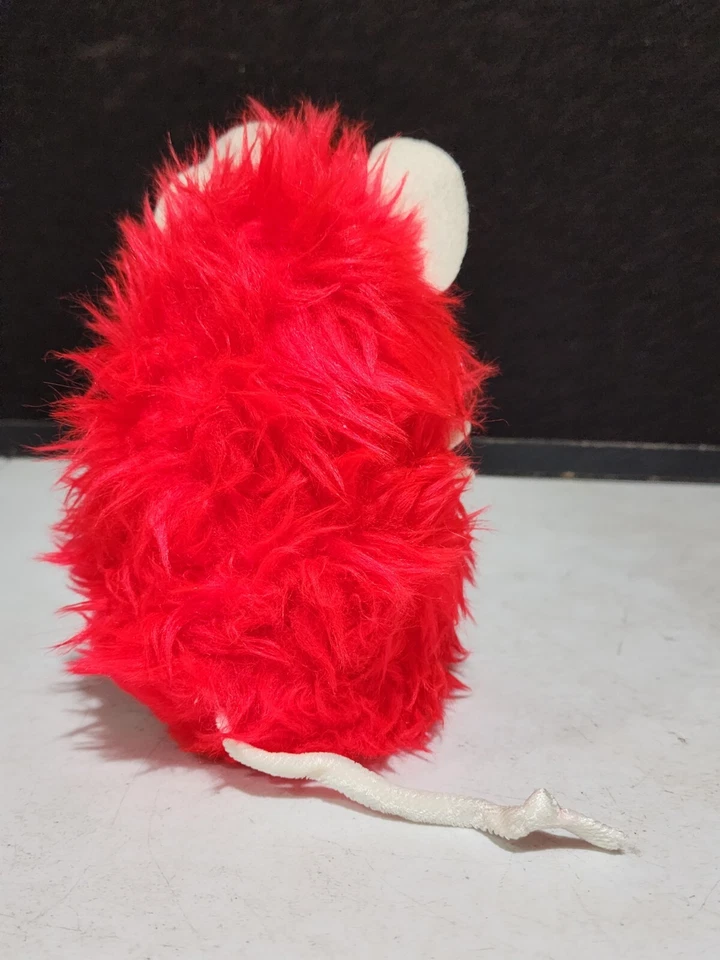 1974 Dakin Plush BIG RED FURRY MOUSE Pillow Pets 6" - Image 3 of 4