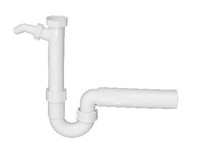 Sanit SpüLen Siphon Sifon KüChen Geruchsverschluss GeräTeanschluss G1 1/2 50 Mm
