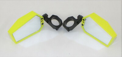 side rear view mirror pair aluminum Lime 2014 -20 POLARIS RAZOR 900 1000 XP