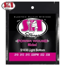 SIT S1038 Power Wound Nickel Light Bottom Electric Guitar Strings 10-38