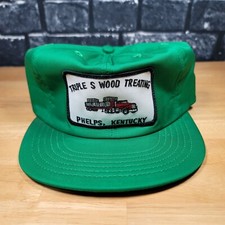 Vintage Triple S Wood Treating Foam Trucker Hat Snapback Cap Made in USA