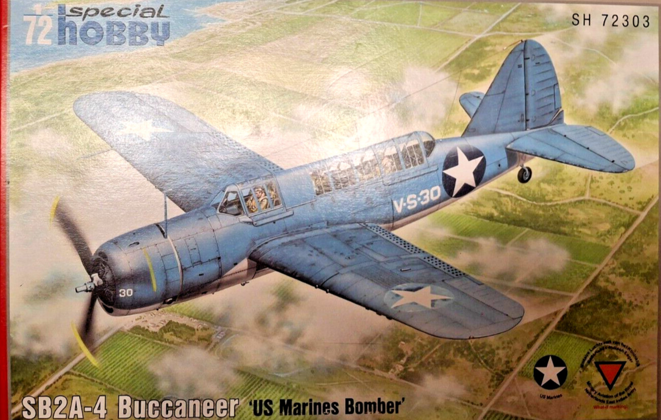 SB2A - 4 Buccaneer 'Bombardero de los Marines de Estados Unidos' - 1:72 especial HOBBY