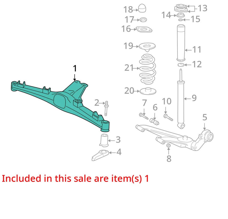 Crossmember/K-Frame Rear 2.5L Fits 96-02 BMW Z3 1074403 Foto 4 de 4