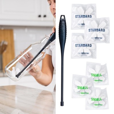 Drying Wand - Narrow Container Dryer ( 1.25'' Opening) - Water Bottle, Carafe,...